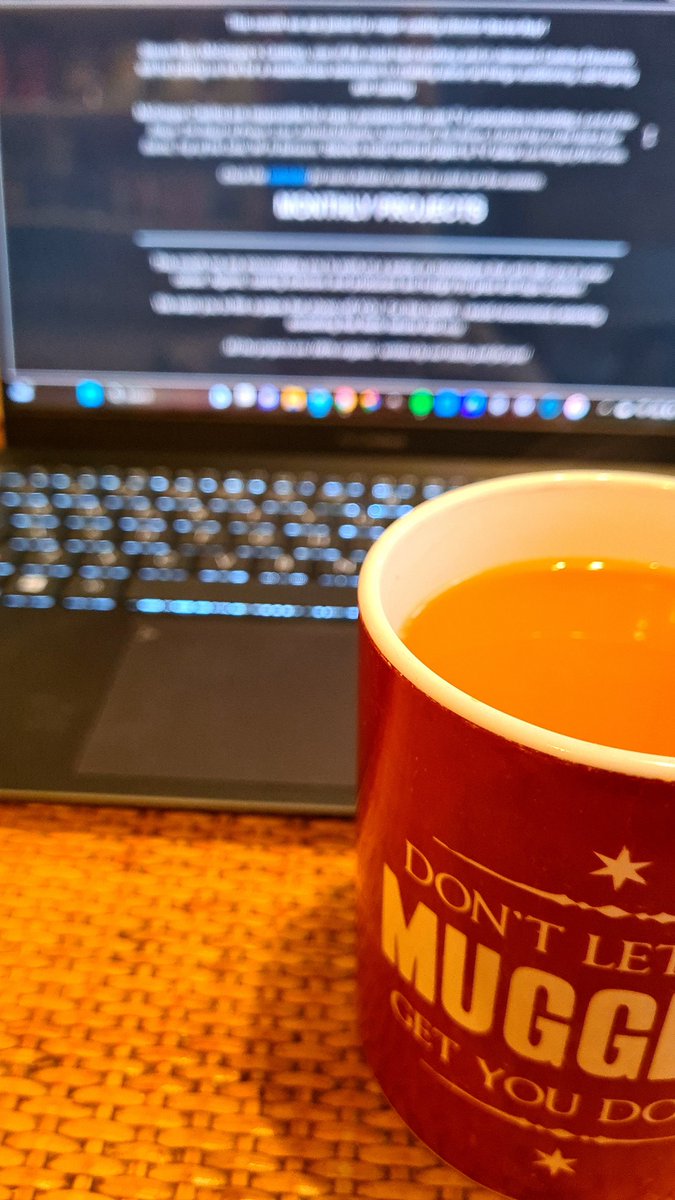 Since I missed my acting class due to travel disruption, an admin afternoon calls for as many cups of tea as I can possibly drink..