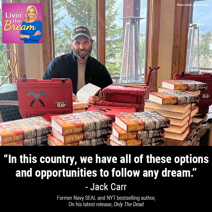 foxnewsradio's tweet photo. Former Navy SEAL and bestselling author @JackCarrUSA joins @ShannonBream for a conversation about what inspired him to write his latest book, #OnlyTheDead.
https://t.co/j6pGbJdxm8 https://t.co/xqGT83Pd95