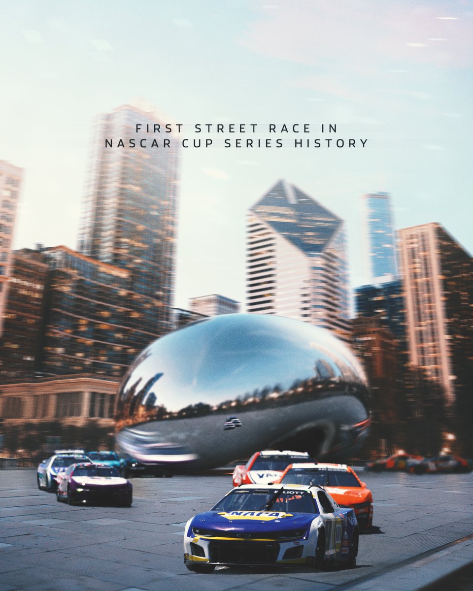 NASCAR's tweet photo. Chicago ...

Here.
We.
Go. 

#NASCARChicago https://t.co/SbEKaPQhl6