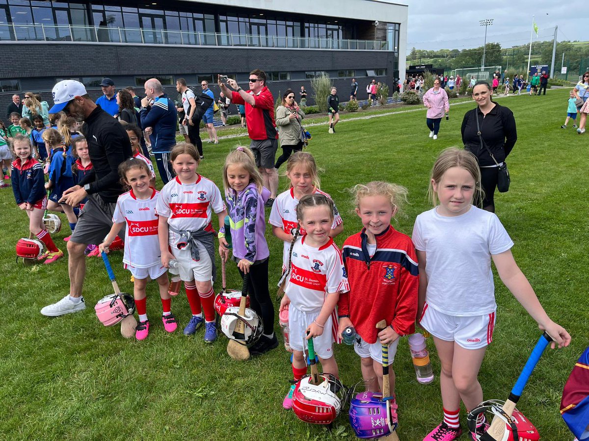 Well done to our u8 squad who got to play at half time in the <a href="/deisecamogie/">Waterford Camogie</a> #Waterford #Camogie v #Antrim Senior match yesterday 👏⚪️🔵🤍❤️