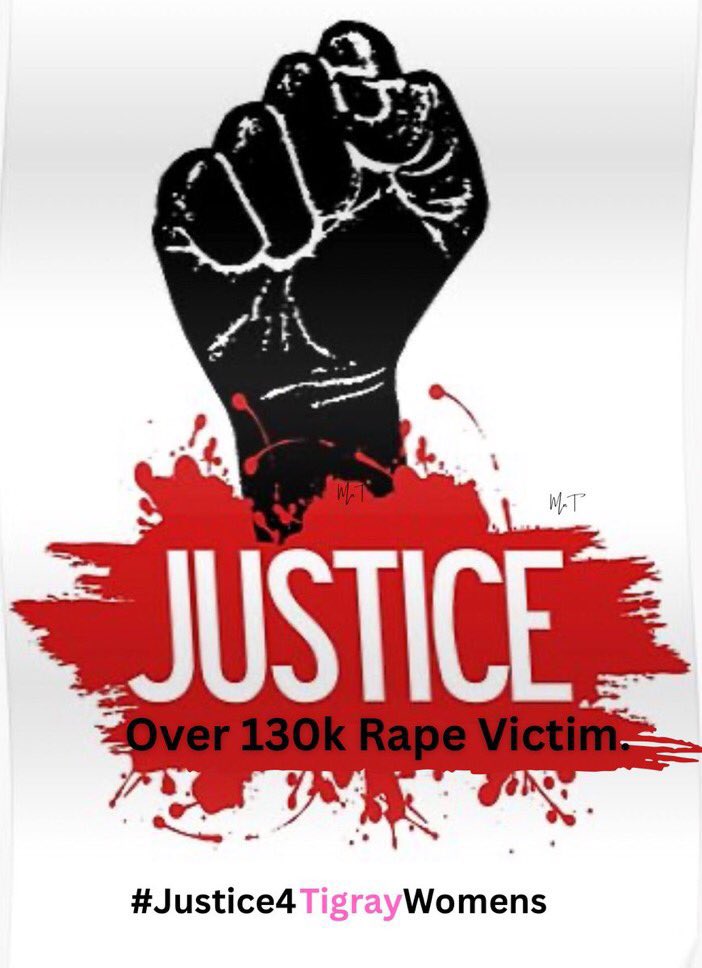 haddis2015's tweet photo. 👉#Justice4TigraysWomenAndGirls As ethnic cleansing continues in Ethiopia, the Tigray Bureau of Health reported that +130,000 women &amp; girls were raped in Tigray by Ethiopian and Eritrean forces. These victims deserve justice. #Justice4Tigray @hrw @UN_Women @haddis2015 https://t.co/iV3l2TNtQ2