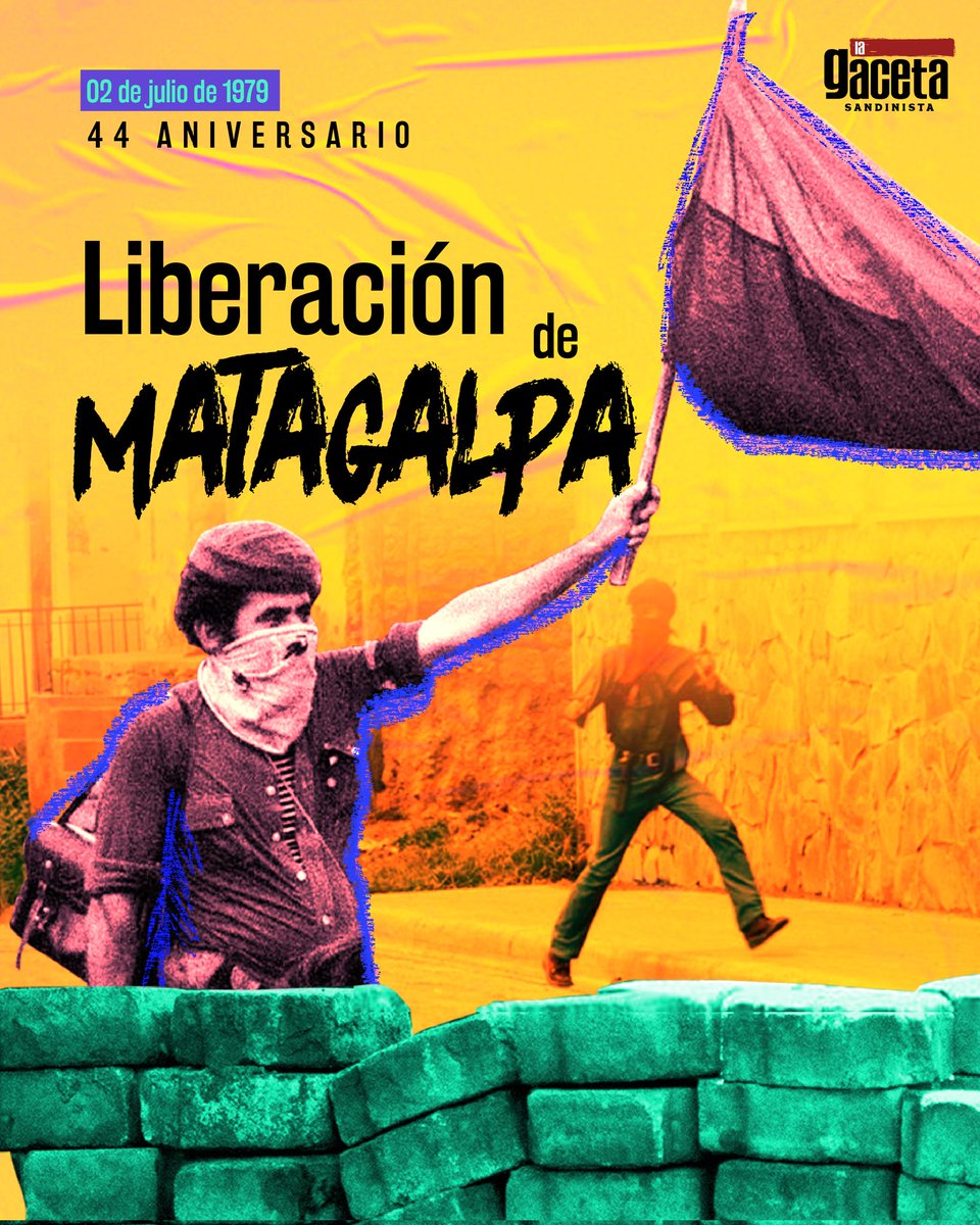 ⚫🔴 El 2 de julio de 1979, hace 44 años, el pueblo Sandinistas logra liberar la ciudad de Matagalpa.