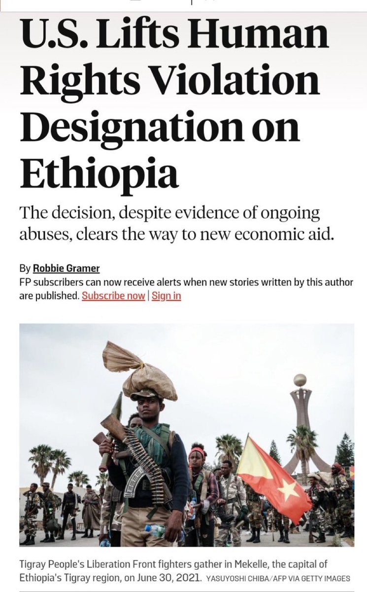 haddis2015's tweet photo. Dear @JoeBiden Stop pretending to care about #Tigray or poor African. Declaring 🇪🇹 as free of human rights violations is a crime. #TigrayCantWaitAnyLonger @_AfricanUnion
 
@SenateForeign 
@SecBlinken
 @JosepBorrellF 
@SpeakerMcCarthy @SenatorMenendez 
@Bundeskanzler @haddis2015 https://t.co/gPijPTtV8T