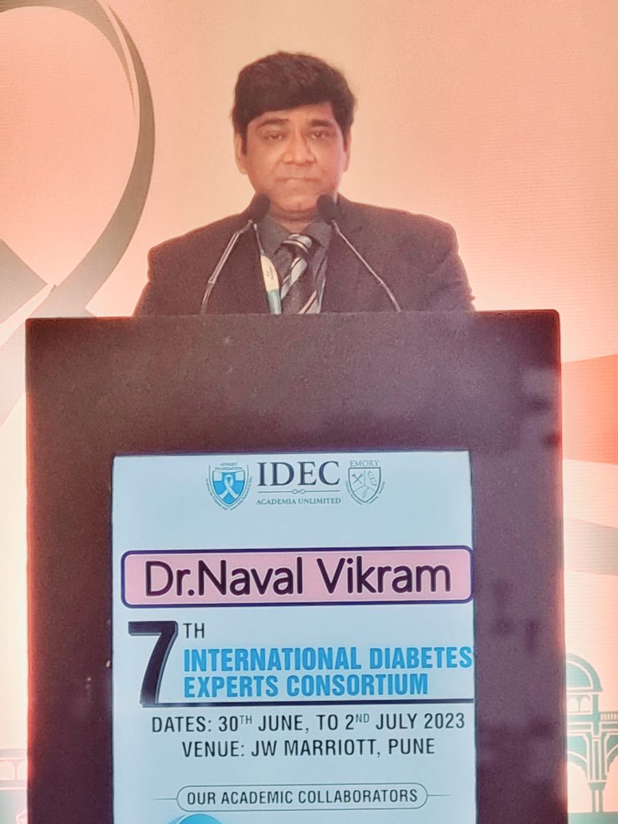 NavalVikram's tweet photo. Day 2 at the 7th International Diabetes Experts Consortium, Pune.
Delivered an invited talk on 'Microbiome in obesity: Does it really play a role? Well received and had excellent interactions.
Thank you Team IDEC for a wonderful meeting
#IDEC2023
#obesity https://t.co/sbzw842yJv