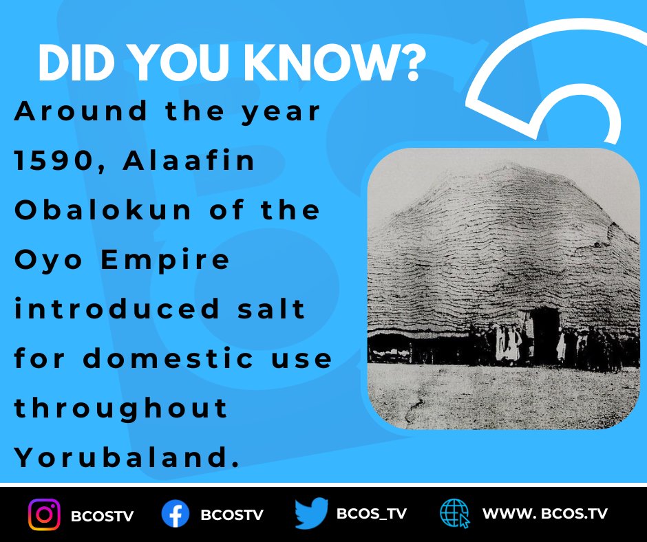 bcos_tv's tweet photo. Did you know?

#Alaafin #Yoruba #Nigeria #historical #nature #Food #salt #Bcostv #Oyoempire #oyostate https://t.co/7pl3bVy933