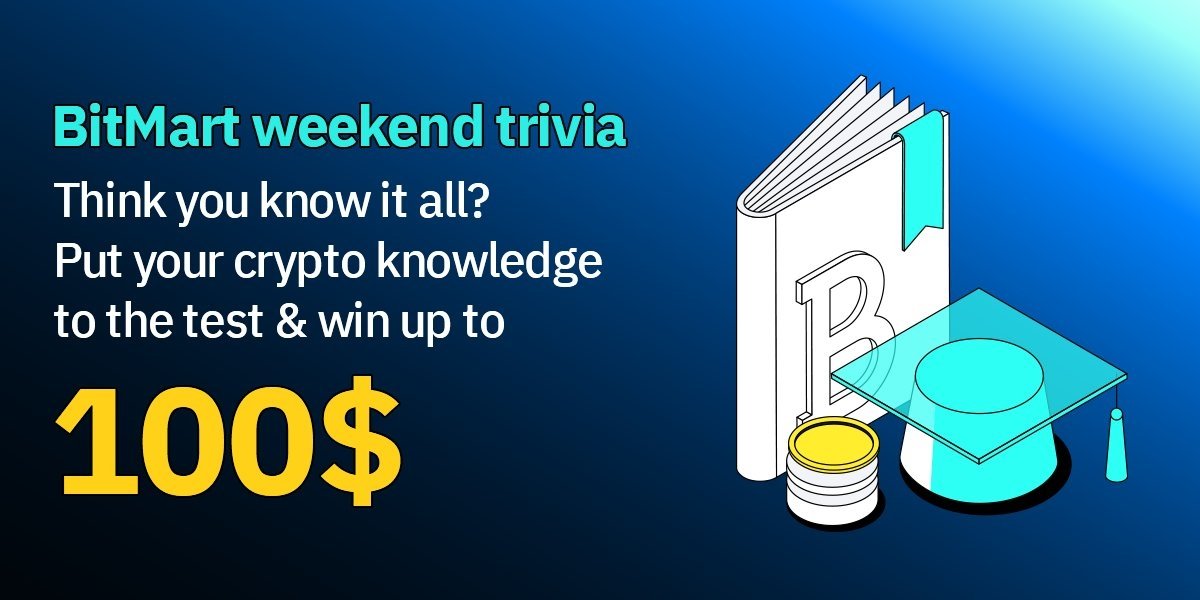 BitMart_SA's tweet photo. #WeekendTrivia
๐ฅ When & when BitMart's first offline meet up in India is happening?
๐ Answer in comments with #BitMartQuiz, Tag your friends
๐ Like, RT & Follow
๐ Join in https://t.co/RpECbEPG58
Answer & share 100$ ๐ค๐ฐ, ends in 24 hours โฐ
#BitMartIndiaTouringMeetup https://t.co/j4jyUvqhu2