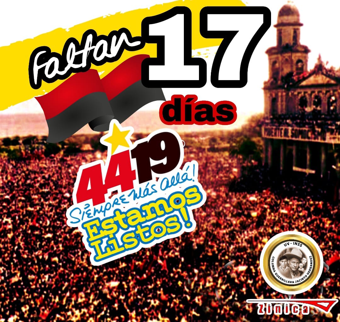 Faltan 17 días para el 44/19 y siempre más allá. #4419SiempreVictoriosos #4419VivalaRevolucion #4419SiempreMasAlla