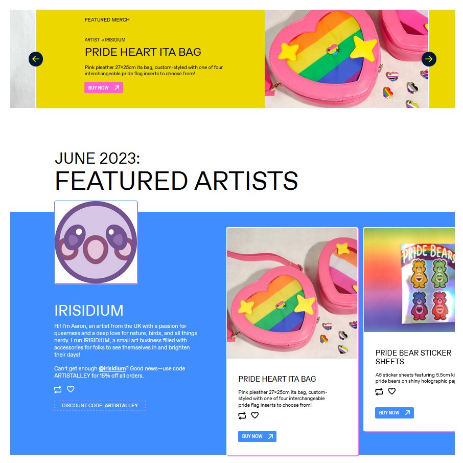 irisidium's tweet photo. twitter this month: openly tr*nsphobic during pride month, limiting amount of posts you can read

tumblr this month: approached me to promo me (an openly queer + trans artist) on their entire website

follow me on the superior social media!!! https://t.co/0e9A6NTjzP https://t.co/5EA3aWxpSu