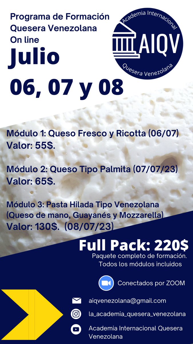 Inscripciones abiertas hasta el miércoles 05/07/2023.

Para mayor información, escríbanos al correo: aiqvenezolana@gmail.com