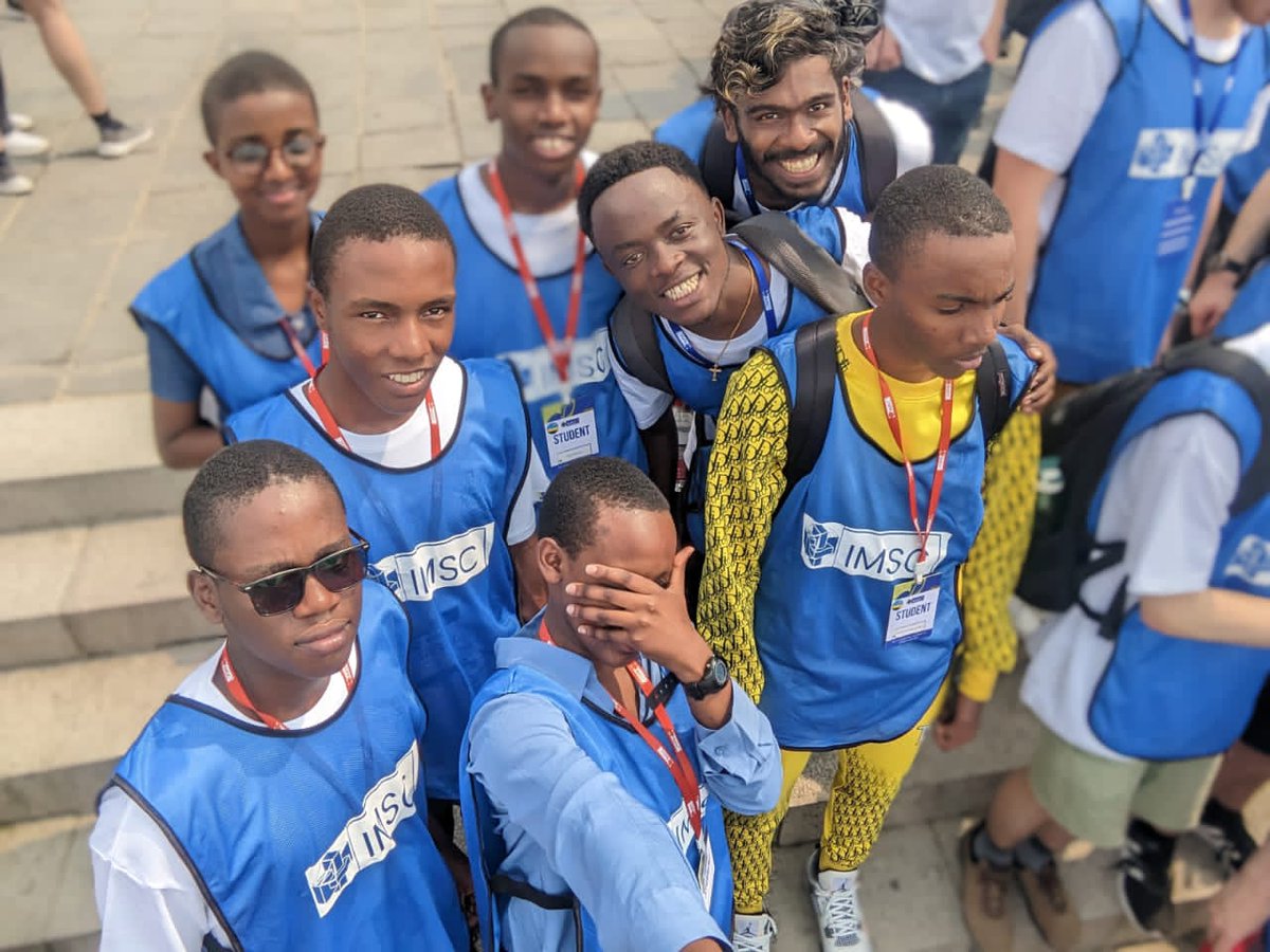 ngogarwanda1's tweet photo. Math Olympiad team Rwanda is rocking China!  Preparing for IMO and having a blast with mascot Ngoga. Japan, get ready for us!  #MathOlympiad #TeamRwanda #ChinaAdventures #NgogaTheMascot #IMO2023 https://t.co/dXYOVbEAo4