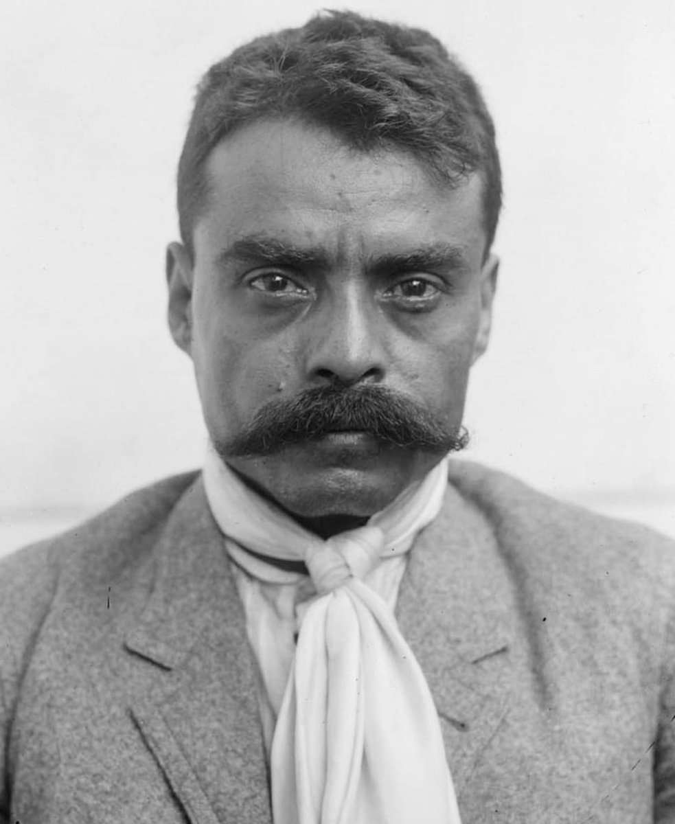 historyinmemes's tweet photo. This is Emiliano Zapata. He was a leading figure during the Mexican Revolution (1910-1920), during which he formed and commanded the Liberation Army of the South, an important revolutionary brigade. One of his most famous quotes was, "I would rather die standing than live on my knees."

Zapata was born on August 8, 1879, in Anenecuilco, Mexico. He was assassinated on April 10, 1919, by agents of the Mexican President Venustiano Carranza, who strongly opposed Zapata's agendas.