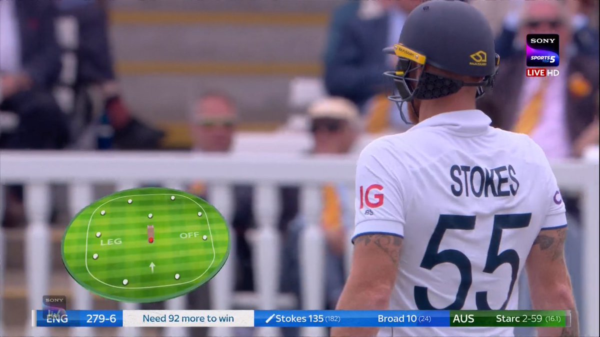 DurgeshsMertiya's tweet photo. @TheBarmyArmy It's Ben stokes vs Australia
He is charged up and looking good.

Ben Stokes is Playing All Time Great Innings For England. Never seen a player like him , Fighting like a one man army. 

If England wins from here , It will be an all Time Test Great Match Ever.

#Ashes23 #ENGvsAUS https://t.co/bAXc3yPXDv