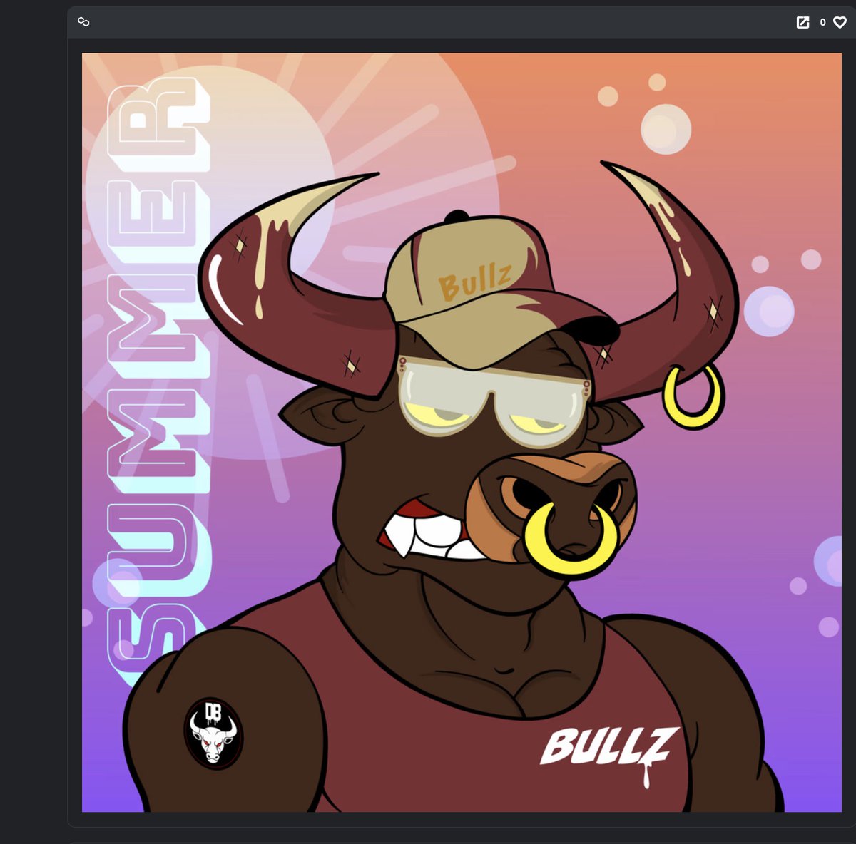 🚀Sorry <a href="/DrippyBullz/">DrippyBullzOfficial</a> I couldn't wait for the official announcement about the Monthly Holders Rewards being ready to mint

Check out July - Bradley Beefcake 😉

If you're a holder head on over to 🤠drippybullz.com/monthly-rewards 

There are 3 tiers dependant on how many BullZ you hold
