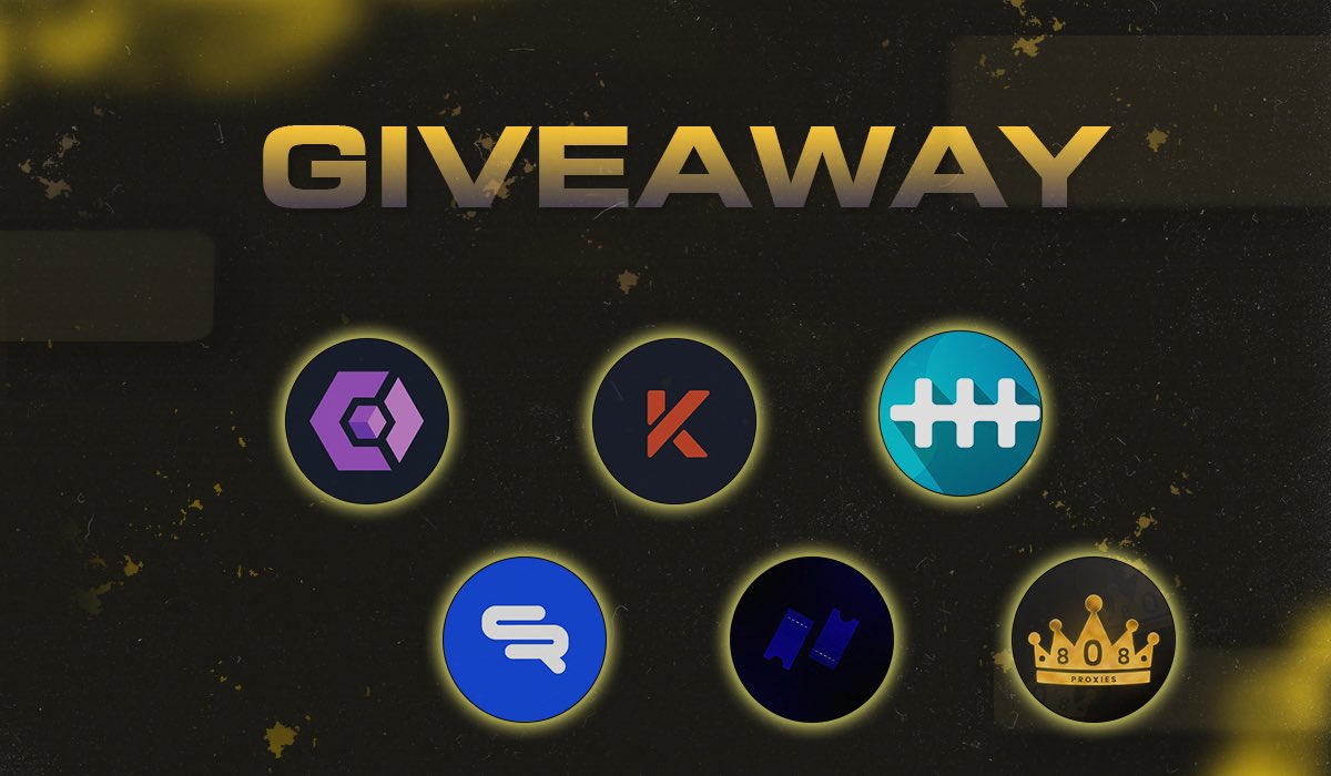 Giveaway Time🎊

<a href="/koch_vpn/">KOCH VPN</a> 2x 2gb secret
<a href="/0xtoys/">toys</a> 2x beta access
<a href="/HypeHuntersEU/">HypeHunters</a> 1x free month
<a href="/SlickReship/">Slick Reship</a> 1x premium 30d key
<a href="/808Proxies/">808 Proxies</a> 1x 2GB Resi
<a href="/NYXRaffles/">NYX</a> 1x Beta Key

LIKE❤️
RT♻️
FOLLOW ALL✅
TAG 2👥