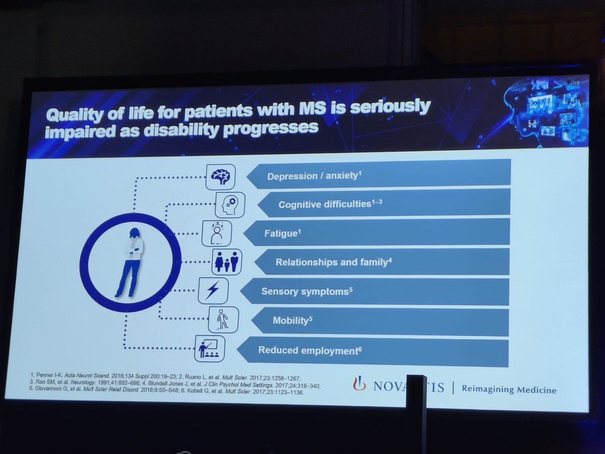 eumsplatform's tweet photo. Neurological community reiterates that communications with #MS patients about disease progression is crucial not only by the neurologists, but also nurses - as stated by Dr David Paling. #MSNursePRO @EANeurology #EAN2023 #Budapest https://t.co/2pjWT5B6Vc