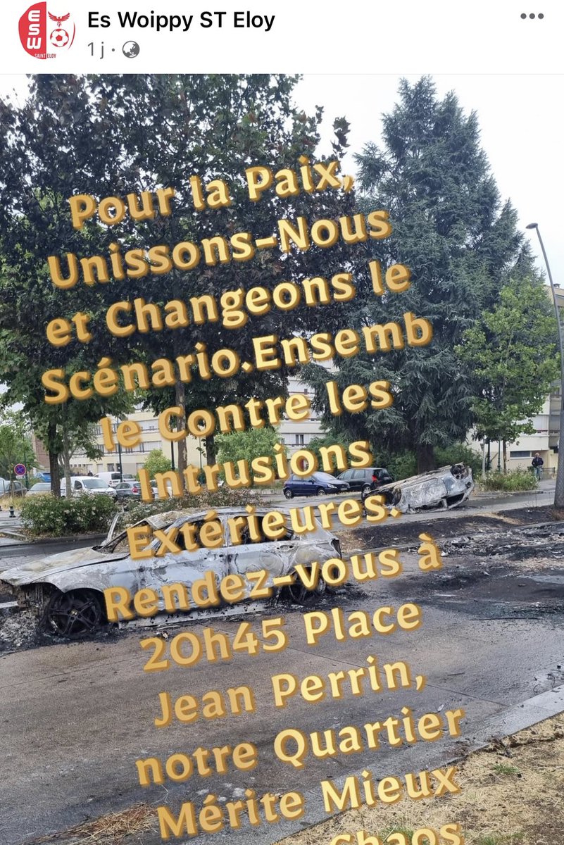 lnstantFoot's tweet photo. Le club de football de la ville de Woippy a lancé un appel à la mobilisation aux habitants de ses alentours afin de nettoyer les routes calcinées par les #emeutes. 💚

Les jeunes se sont alors mobilisés pour « restaurer l’aspect physique » de leur secteur, dégradé par des personnes extérieures au quartier ! 🧹

Bravo ! 👏🏼