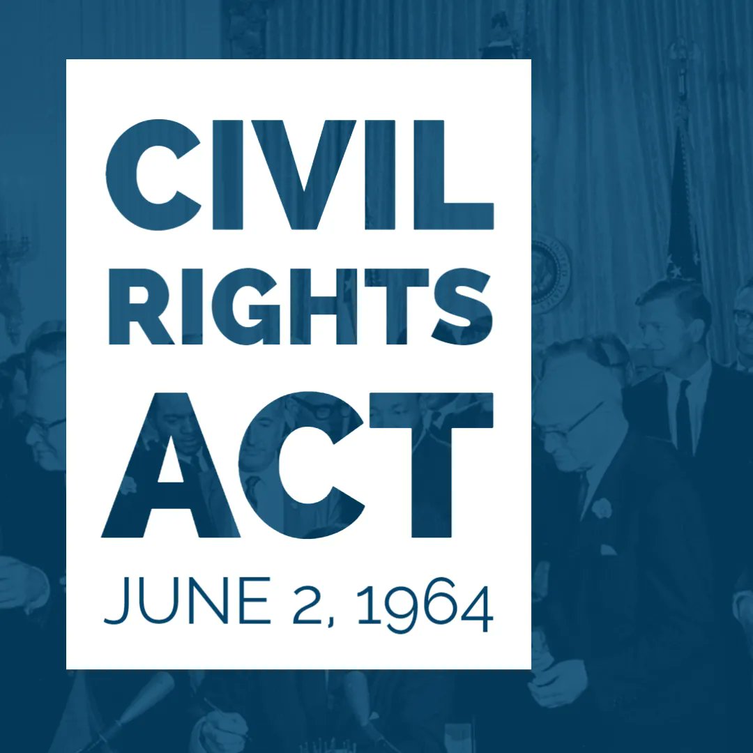 📆 On this day in 1964, President Johnson signed the #CivilRightsAct into law. bit.ly/3Xzxt6H #UtahHistory #CivicEngagement #LearnHistoryMakeHistory