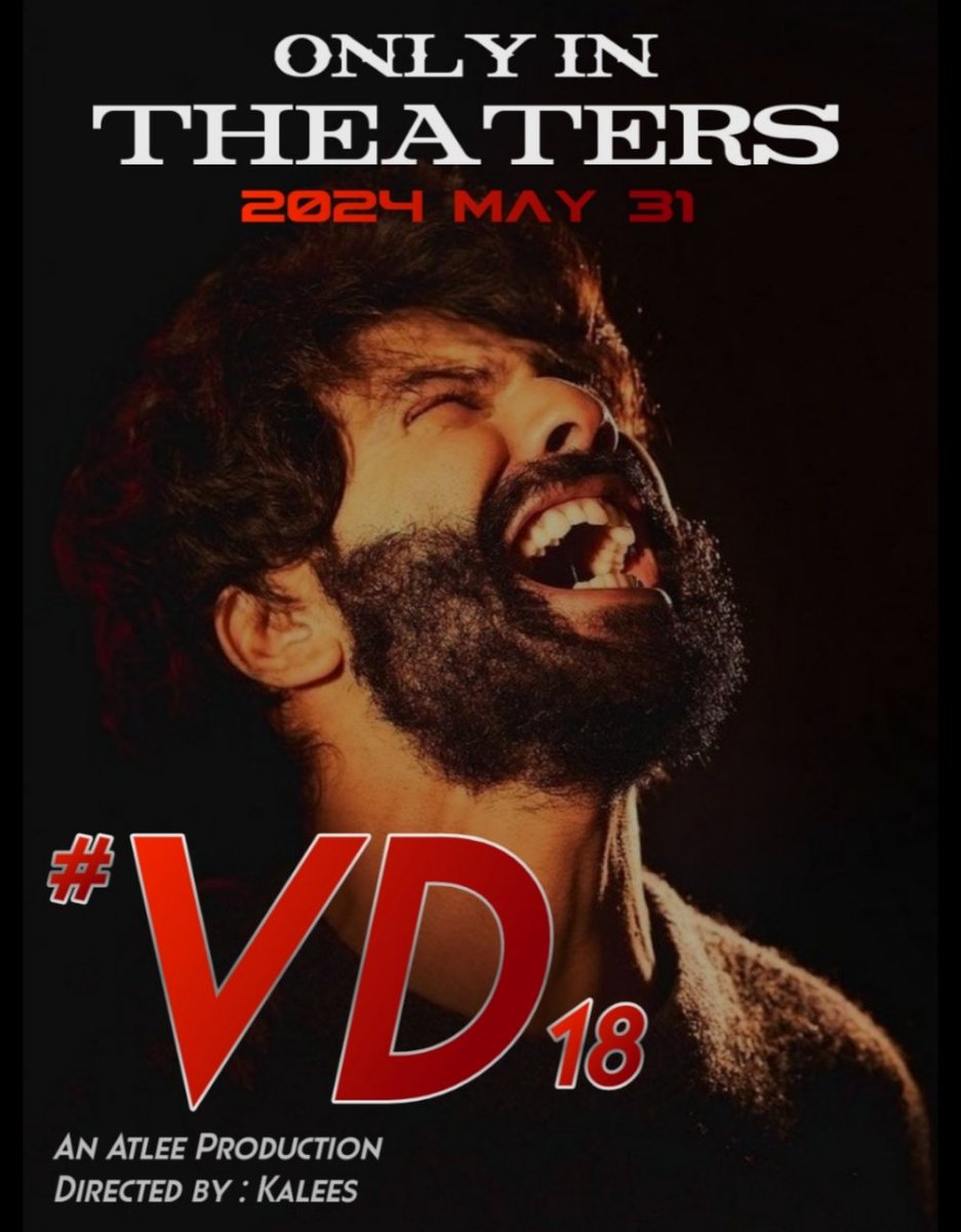 Varundvnfs's tweet photo. very excited for this
THEATRICAL RELEASE FILM
An Action entertainer with Anirudh Musical releasing on 31 May 2024.
@Varun_dvn All the very best for this 🔥
can't wait

#varundvnfs #varundhawan #atleekumar #kalees https://t.co/ojao7ZonU2