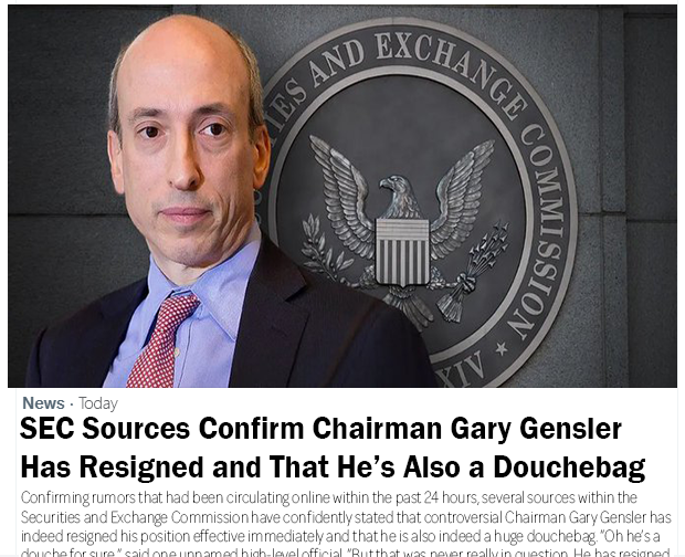 💥 BREAKING NEWS 💥

OMG... I guess it's official?! 😮😮😮

#GaryGenslerResigns #GaryGenslerIsADouchebag #GareBear #SECvsEveryone #XRP #XRPP #Parody