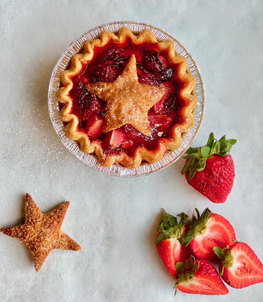 BayouBakery's tweet photo. Celebrate #JulyFourth weekend #handmade #MiniPies! With star-studded dough on top of a mini #Strawberry & #Blueberry filled pies, these tasty creations are sure to be a showstopper at any backyard gathering or front porch party. Available as supplies last through July 4. https://t.co/om7a6cTXre