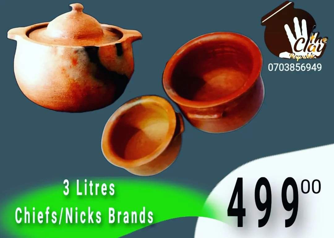 clayrepublicke's tweet photo. 🟫SIMPLY GET ONE POT &amp; TRY IT. 

When you use pots;

🟩You retain most nutrients.
🟩Acid in your food is lowered.
🟩Food becomes mineral rich.
🟩Flavor &amp; aroma is maintained.
🟩Food has a longer shelf-life.
🟩Little or no use of oil.
🟩You save a lot of energy.
🟩Food gets tender https://t.co/FVksABH2RK