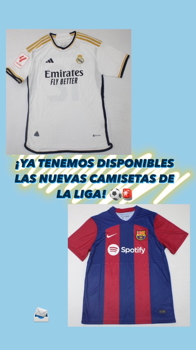 Disponible las nuevas camisetas de la liga, retro, F1, NBA, Kings League..
Para más información no dudes en preguntarme!!🚨📨