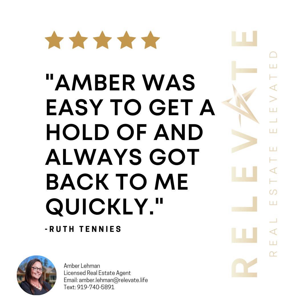 Way to go, Amber! To Buy or Sell with Amber Lehman, Text 919-740-5891. #relevate #raleighrealestate #raleighnc #raleighrealtor #raleigh #realestate #raleighhomes #trianglerealestate