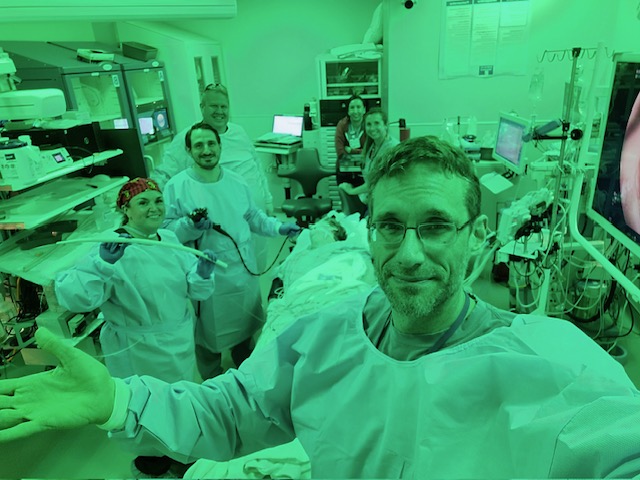 Hard to say goodbye to <a href="/RobTrasolini/">Roberto Trasolini</a> (bariatric fellow '22-'23) &amp; <a href="/Jarshah4/">Raj Shah</a> (advanced fellow '22-'23/bariatric fellow '21-'22).. What a joy observing their growing appreciation for every pretty sleeve, ESD-TORe, SIS, etc. Endo is not the same without you, especially after 6 pm!