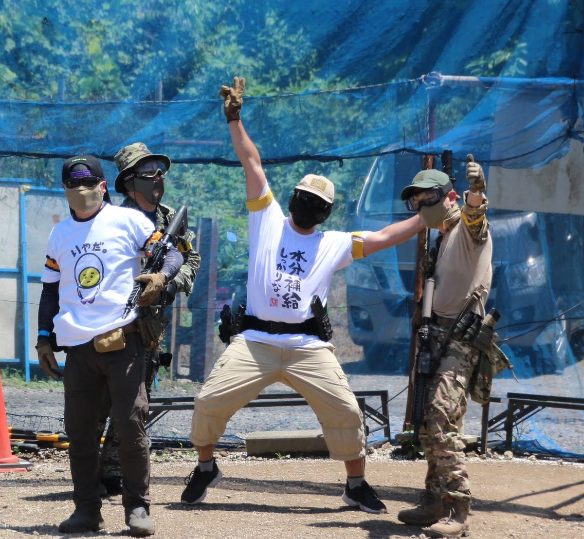 guardpride's tweet photo. 本日ヘッズ川越さんで御一緒された方々、１日ありがとうございました‼
今日も川越は暑かったですね（笑）
自分に言い聞かせる為のTシャツを着ていったつもりでしたが、最後の方のゲームはバテバテでした⤵
またよろしくお願いします♪
#サバゲー好き
#ヘッズ川越
#HEADS川越
#サバイバルゲーム https://t.co/qa4v2lofIQ