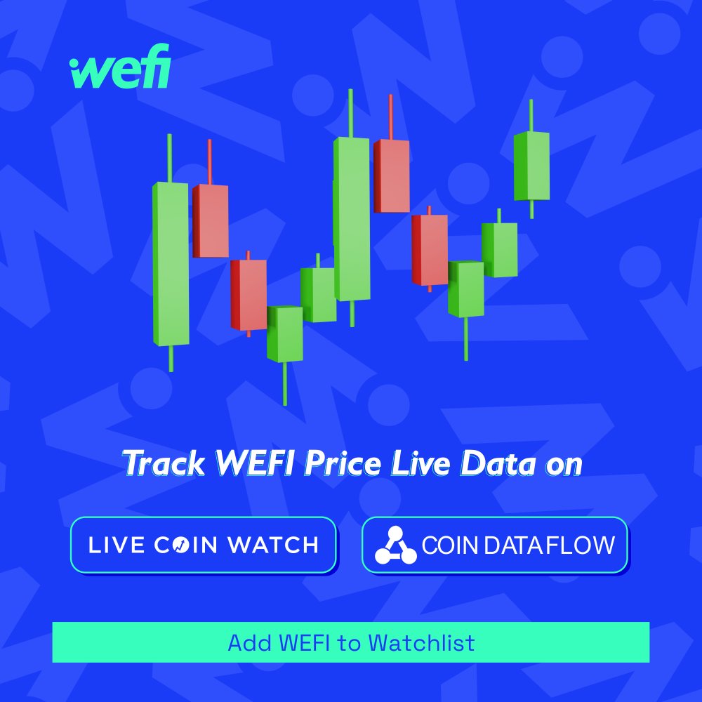 wefi_xyz's tweet photo. Exciting news! 🚀
📈 $WEFI is now available for Live Price Tracking on #LiveCoinWatch & #CoinDataFlow
Stay updated with the latest price data and follow the journey of this promising cryptocurrency👇
📊https://t.co/BUt5GeCg7p
📊https://t.co/VPmzCjvCMb https://t.co/hAG6RntcZo