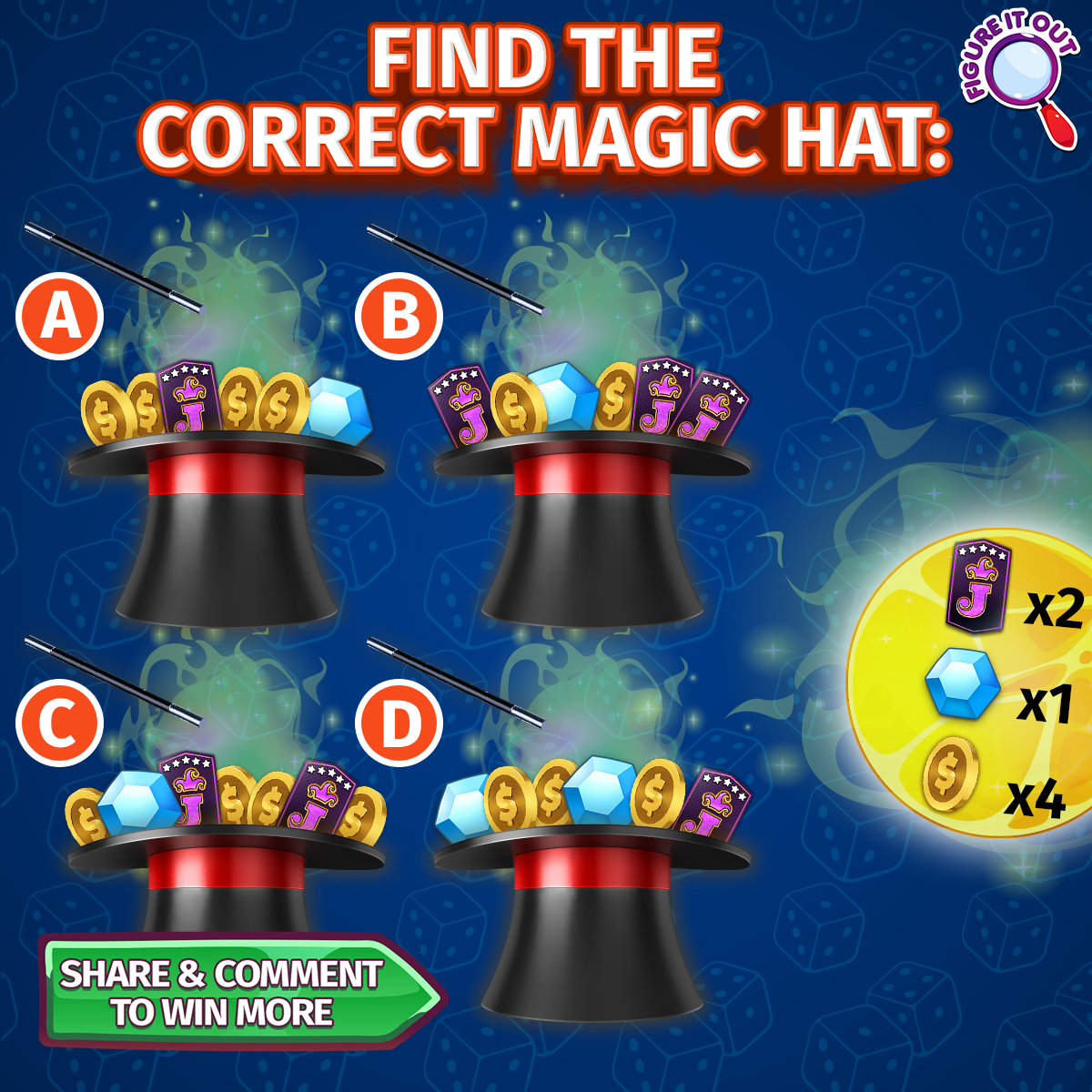 Lordoftheboard3's tweet photo. 🎩🧐 Calling all Lords of the Board! 🎩🧐
which one of these magic hats is the correct choice? Comment below & win FREE COINS👇
🎲 https://t.co/iozO7G0lDT 🎲
So, put on your thinking caps and let the games begin! 💪
#LordsoftheBoard #PickTheHat #CollaborateToWin https://t.co/B1tPguKA3E