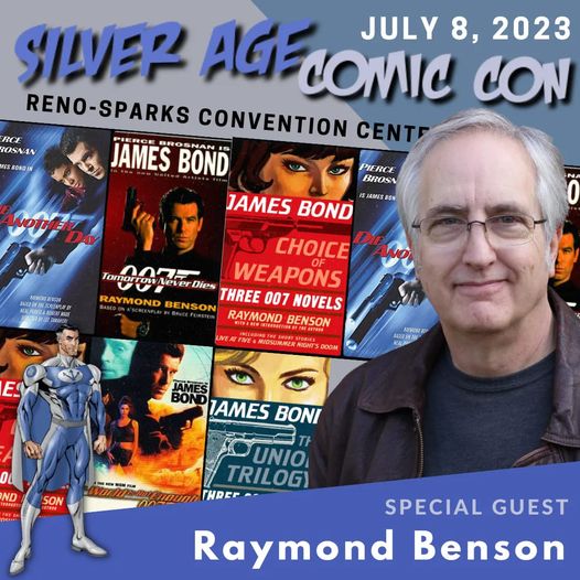 007Travelers's tweet photo. 007 Event: #SilverAgeComicCon (8 July 2023)
SPECIAL BOND STAR APPEARANCE:
#JamesBond author #RaymondBenson.
Raymond will be selling and signing books, but will also sign for free any books/items you bring to the Con.
More here:
https://t.co/O94xfOgddz
@raymondbenson #Reno #USA https://t.co/j5vtmEbOWJ