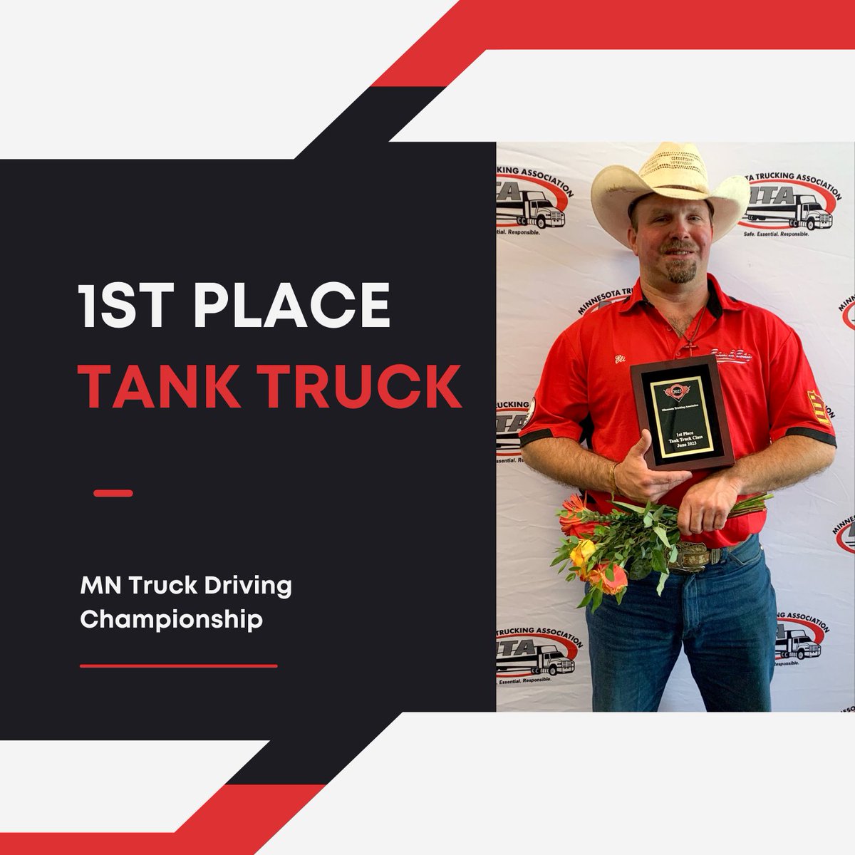 Congratulations to our driver, Eli, for qualifying for the National Truck Driving Championship! 🏆🚚 As he gears up to compete at the national level in August, we wish him the best of luck! Great job, Eli!
