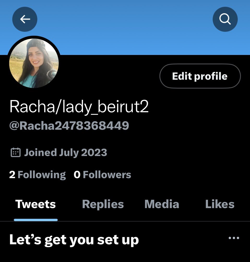 حسابي الاحتياط…
ما عم اقدر اتفاعل من الحساب الاول 😔