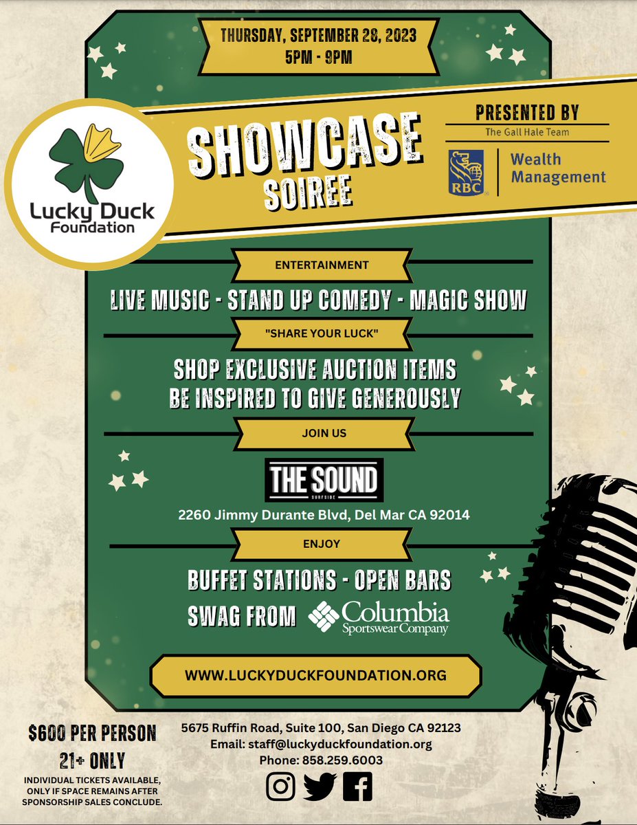 Our Showcase Soiree is only 3 months away! By sponsoring, you not only directly support our programs that alleviate the suffering of homelessness in San Diego County, you also ensure your spot at the event before it sells out.  Click here to learn more: bit.ly/3AE9lUw