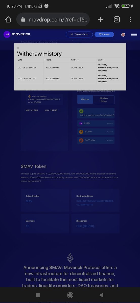 dead_devil_05's tweet photo. @mavprotocol I have not received my withdraw right now ....i will get this or its a scam website https://t.co/yWuYu5FgRq