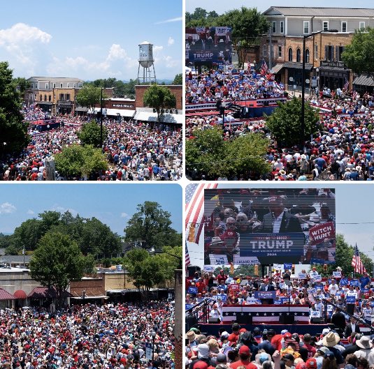 HUGE turnout in Pickens, South Carolina for President Trump’s rally.

Don’t let the liberals and RINOs tell you there’s no support for Trump… Our movement is as strong as ever!