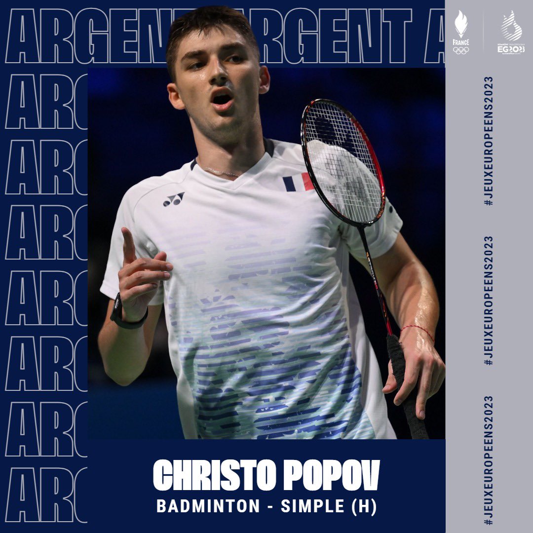 🇫🇷 Quelle finale ! 😱

Christo Popov s’est battu jusqu’au bout en finale du simple et remporte la médaille d’argent 🏸

#JeuxEuropeens2023 #AllezLesBleus