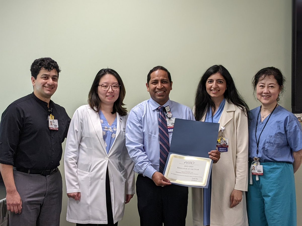 Very happy to receive the ARRO educator of the year award <a href="/uamscancer/">UAMS Cancer</a>