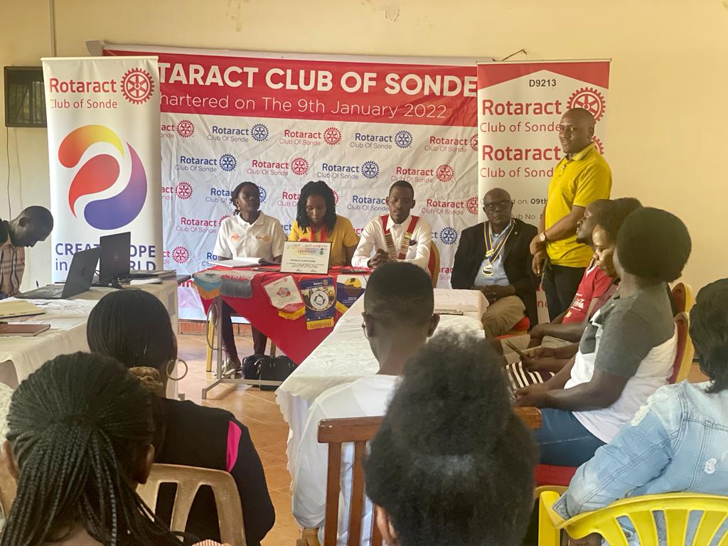 On going... DRR @EmmaLukeera 's Maiden Visit to @Rotaractsonde . We send you Warm regards dear DRR as you traverse D9213!. @RotaractD9213 @Rotaract_TV #PR #UptownLife.