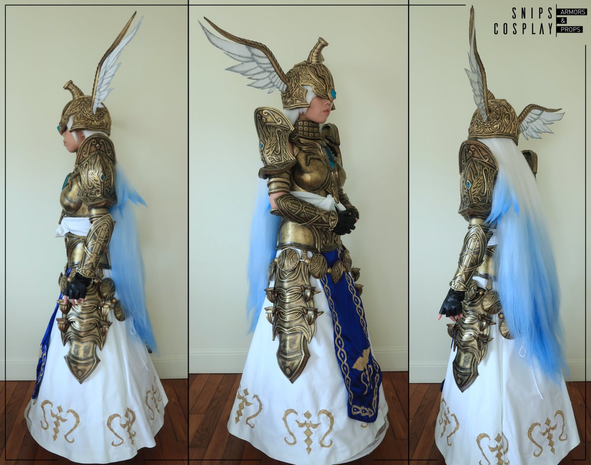 CosSnips's tweet photo. And finally a new costest (I'm skipping the WIP of the wig, I'm too lazy ahah. Oh and... ignore the visible pettycoat, I pulled too much my skirt). I'm so happy omg 😭 I learnt so much things for this cosplay!

#ffxivcosplay #ff14cosplay #halone https://t.co/1a7vLgZA7x