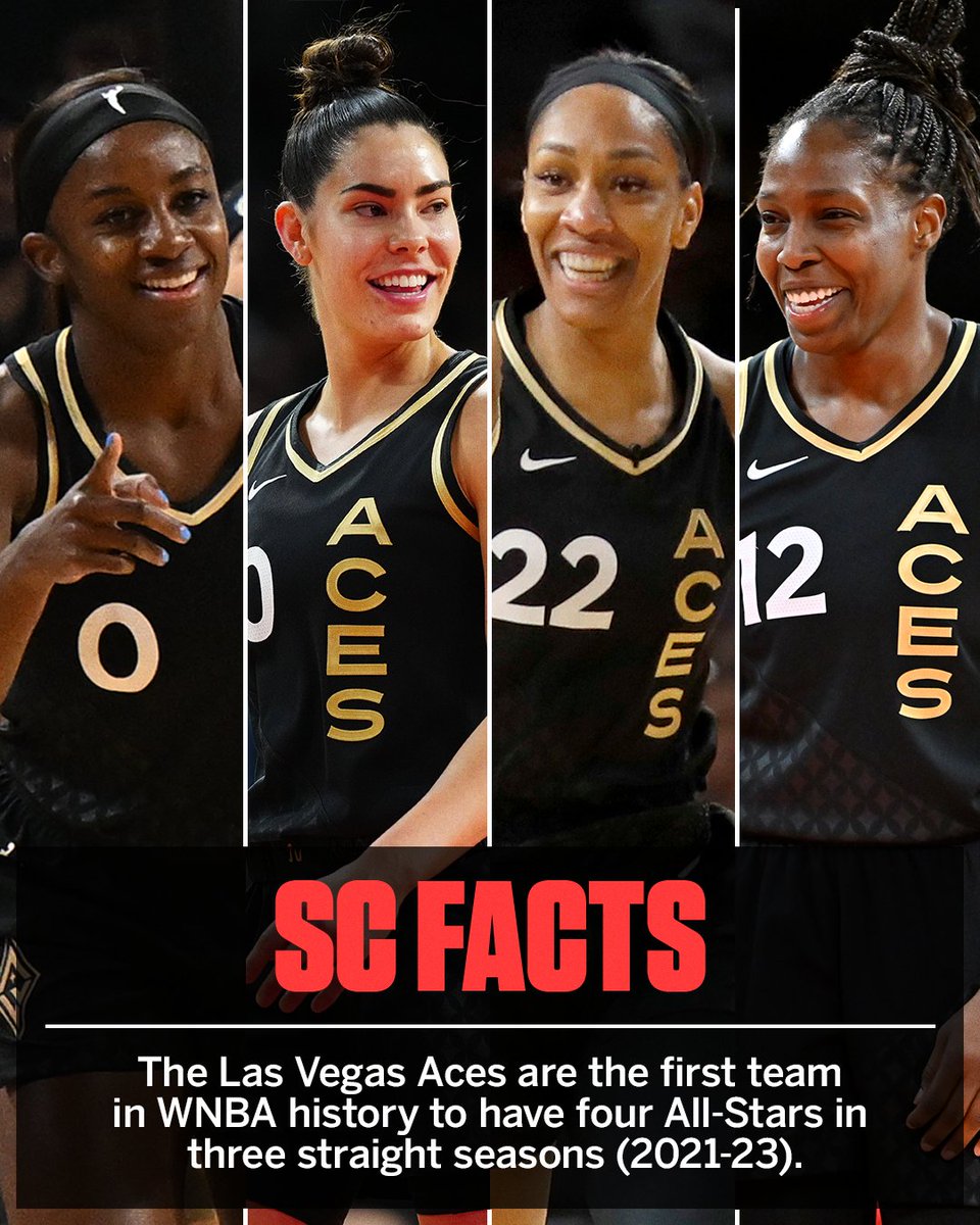 These four All-Stars made WNBA history for the Aces ⭐️