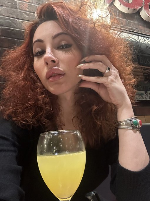 2 pic. With my first sip of a mimosa in the morning I feel my power returning and pulse through me https://t