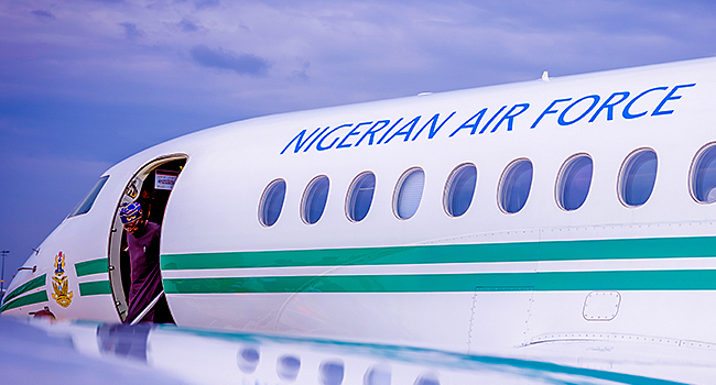 channelstv's tweet photo. JUST IN: President Tinubu Departs Lagos For Abuja

https://t.co/bvLcBUbzXP https://t.co/z03s0TNiRY