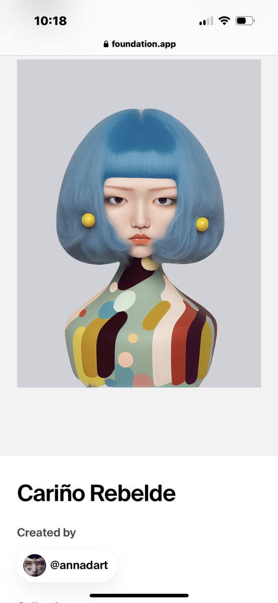 mochi_w3's tweet image. Captivating and relatable. Love my blind mint surprise. @annadart_artist