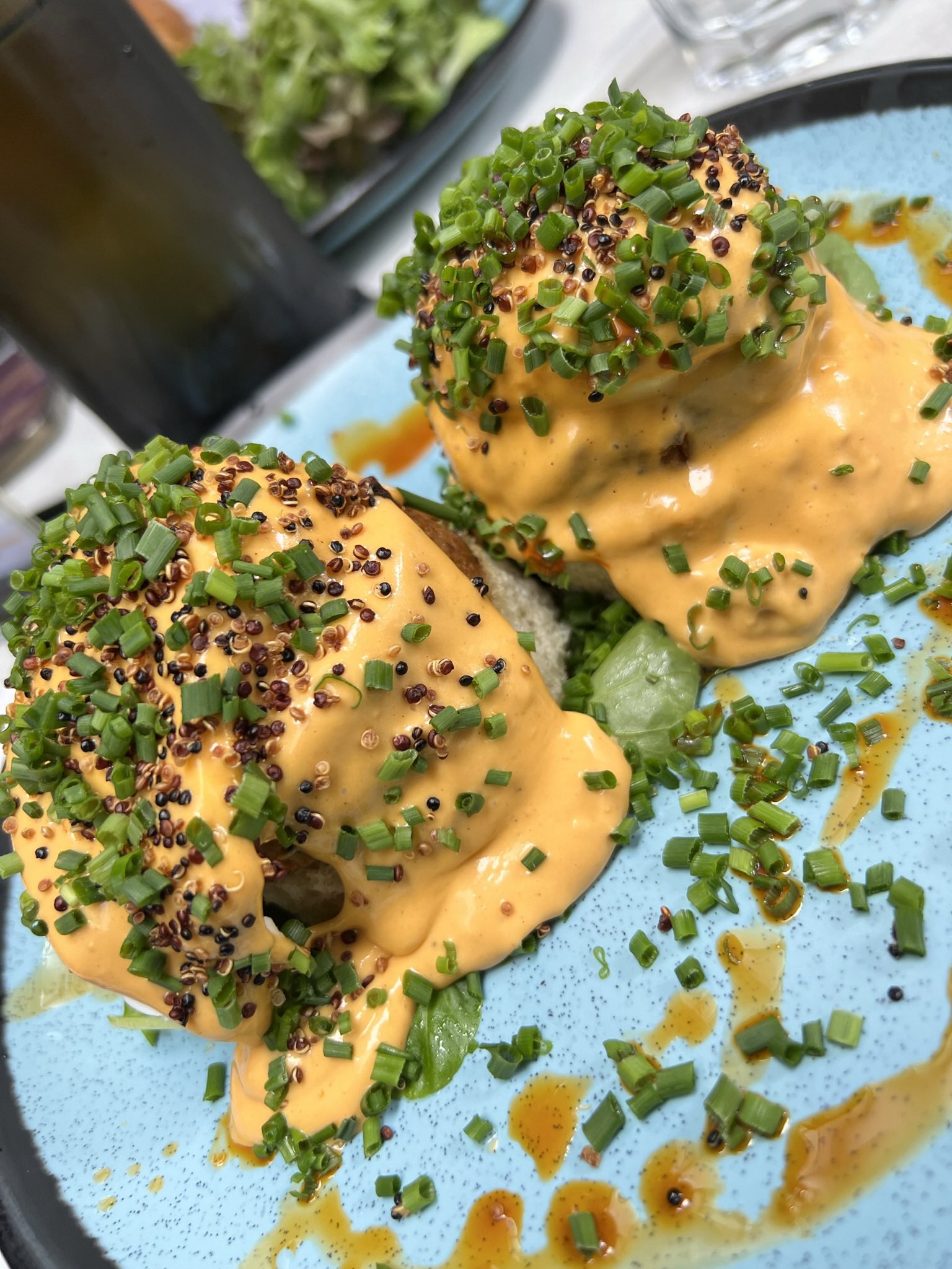 n i c k 🌍 🥂 on Twitter "Also….crab eggs benedict with anticucho