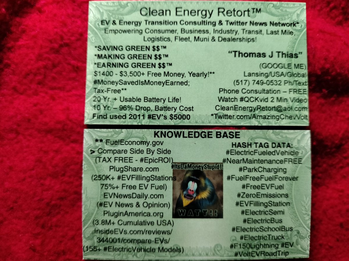 AmazingChevVolt's tweet photo. CLEAN ENERGY RETORT™ /
FWIW/
Hi James Watson CEng, FIET |
@EngineerLondon, This Is Thomas J. Thias, Publisher Of @Twitter #TwitterEnergy, #Automotive, #EnergyTransition, #ElectricFueledVehicle: #EV And #AI News An Opinion/Interactive Network, #CleanEnergyRETORT™ (@AmazingChevVolt | Since 2012)
I Understand Your Frustration With Current Twitter Follies, However My Greatest Absolute Frustration Over This Past Decade Of Over 650,000 Tweets Was The 128 To 256 Character Limit.
Hell, I Would Of Payed Greatly At Times Over These Years Have Been Able To Post A Complete Thought Or Idea In A Single Tweet.
Well, Now For Just $8 Bucks, A Month My "Blue Tick" Mini Blogs Can Near Exceed 10,000 Characters!
This My Friend Is Sheer Publishing Magic!
Take A Look At How I Now Can Damn Near Write An Encyclopedia In A Single 'Stupid' Tweet For Those That Care To Read It!!
Priceless !!
#Long_Tweet /
Ps. Remember, Your #MoneySavedISMoneyEARNED, TAX-FREE!
=
Yours And #Fleets #EpicROI !!
No #FossilFuelsSHAME Or Almost Zero #FossilFuelsPENALTY Being Paid, Here!
BEST!
^TJT/
CER