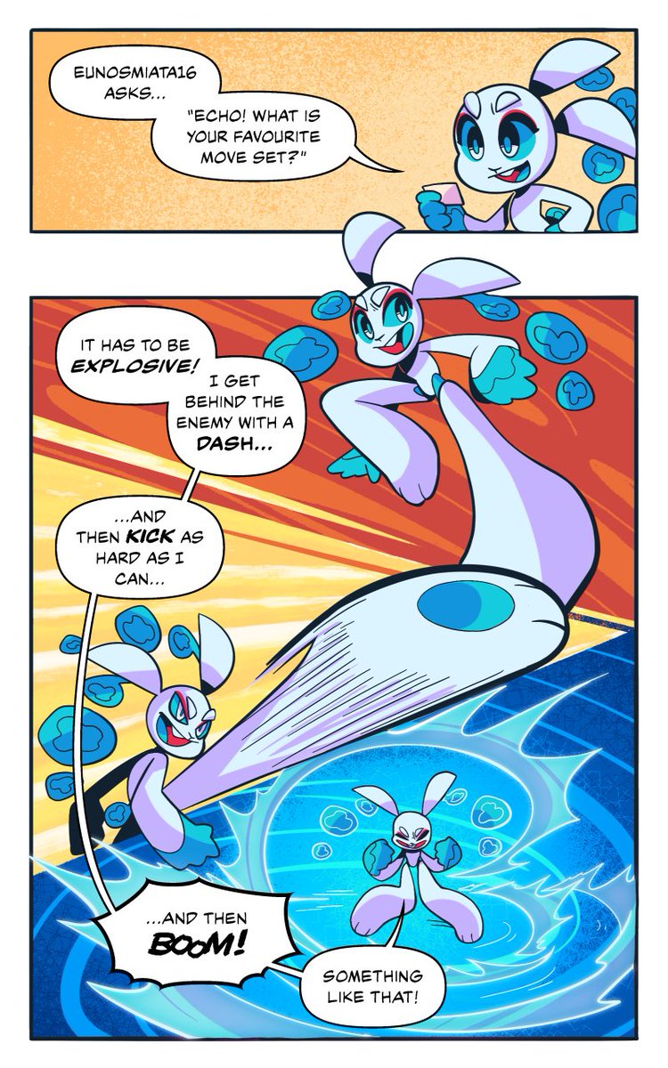 MobianJelly's tweet photo. Q&amp;A with Echo! Thanks for the questions everyone! This was fun. :)  Every now and again I'll do Q&amp;A bonus comics to address other questions I couldn't get to this time! (1/2) https://t.co/4VhMkKUPsI
