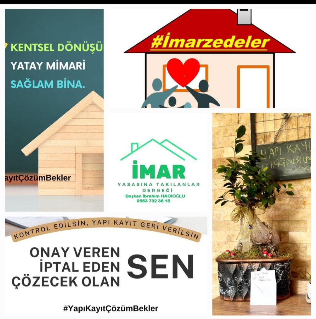 Cumhurbaşkanlığı seçimi geçti, Kabine oluştu, Millet vekilleri görev yerlerine geçtiler. Meclis çalışmaya basladı. Kurban Bayramını da geride bıraktık.

 #İmarYasasınaTakılanlarDerneği olarak ülkemide planlara ve yönetmeliklere takılmış, ruhsat alamamış yada ruhsat eklerine