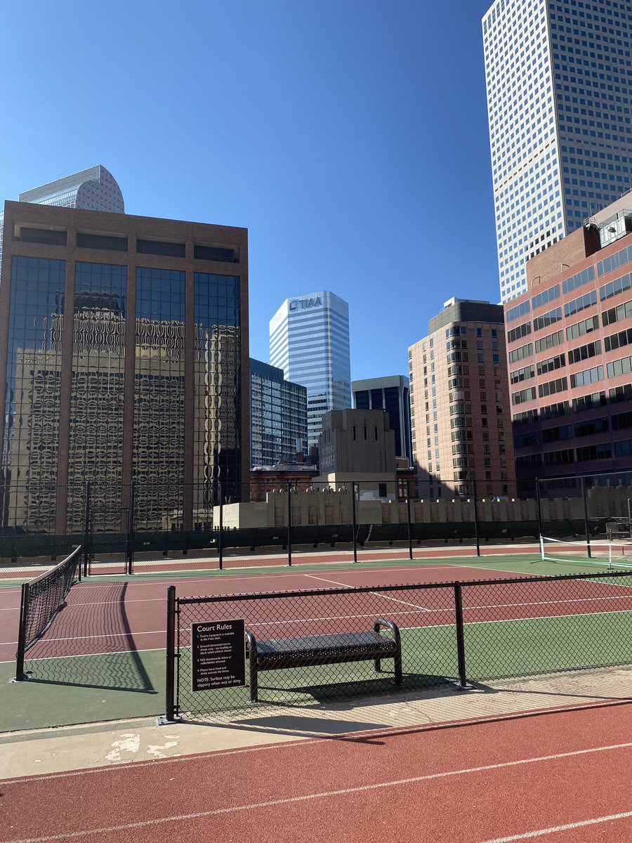 Well what does every hotel need that I never knew before today?! 
A rooftop running track and tennis court 😉 🏃‍♀️ 🎾 amazing! #LLLP2023